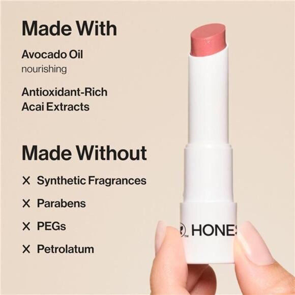 Honest Beauty Moisturizing Vegan Tinted Lip Balm | Antioxidant Rich Acai - Picture 5 of 6